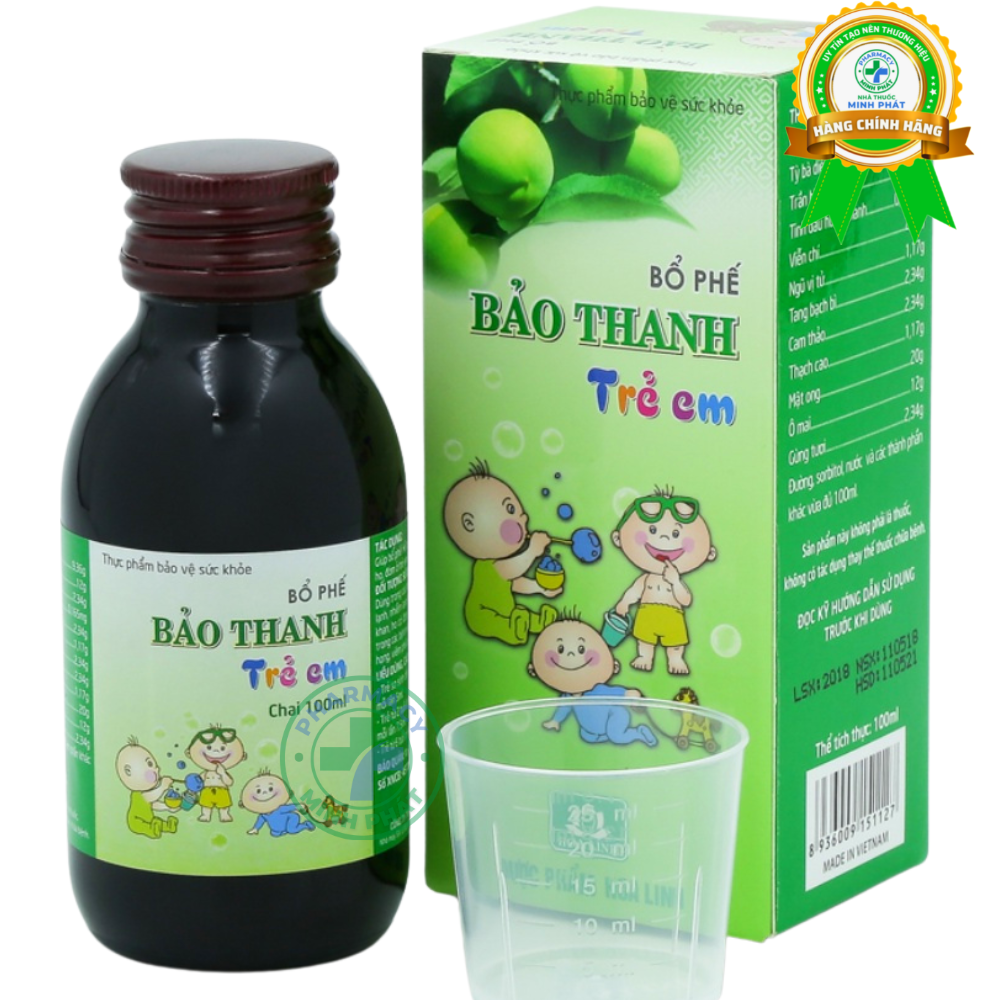 Siro Ho, Bổ Phế Bảo Thanh Trẻ Em Hoa Linh 100Ml